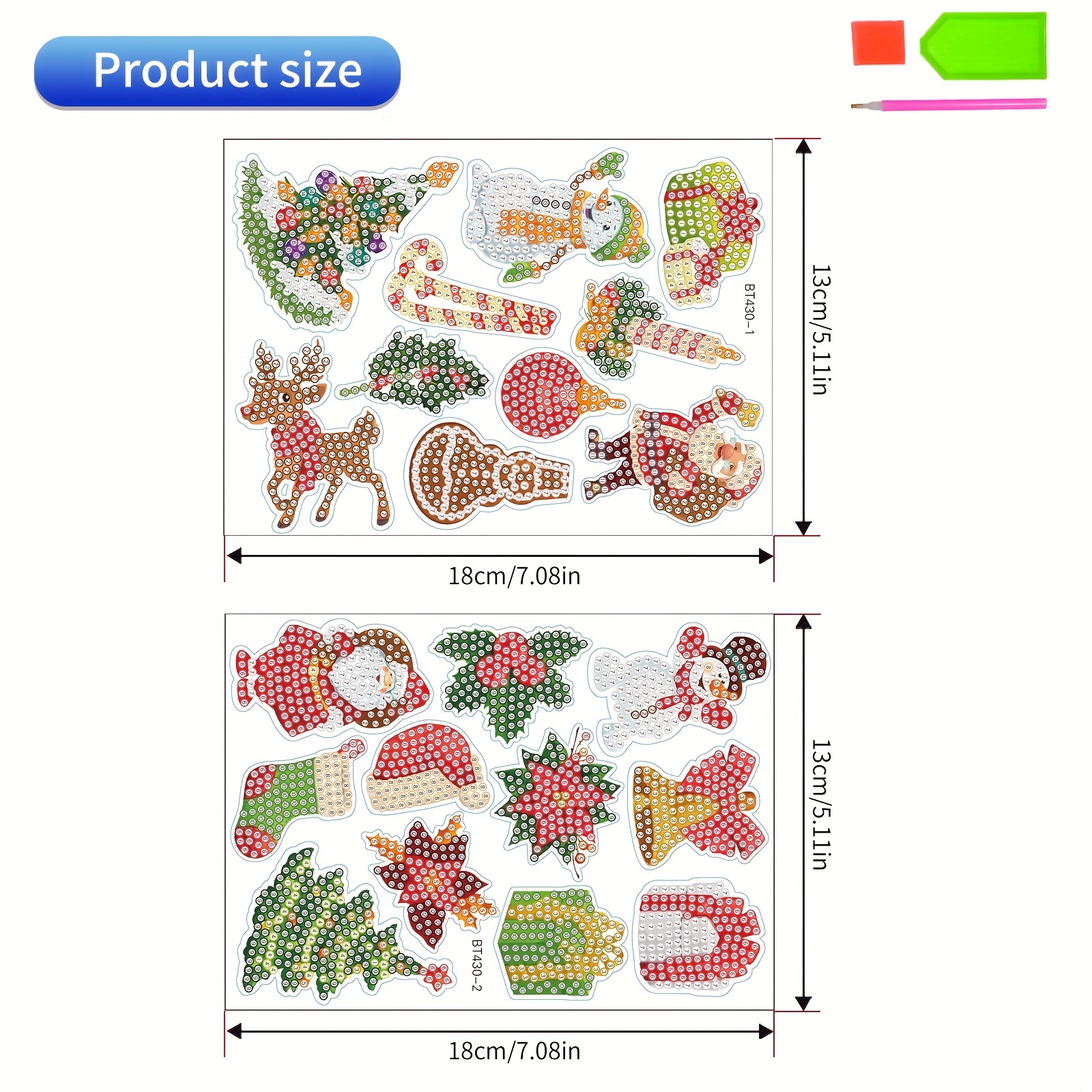 Christmas Artificial Diamond Painting Stickers Kits For Students 5d  Artificial Gem Paint By Numbers For Adult Beginners Artificial Diamond Arts  For Boys And Girls Ages 6 7 8-12 Diy Birthday, Christmas, Thanksgiving