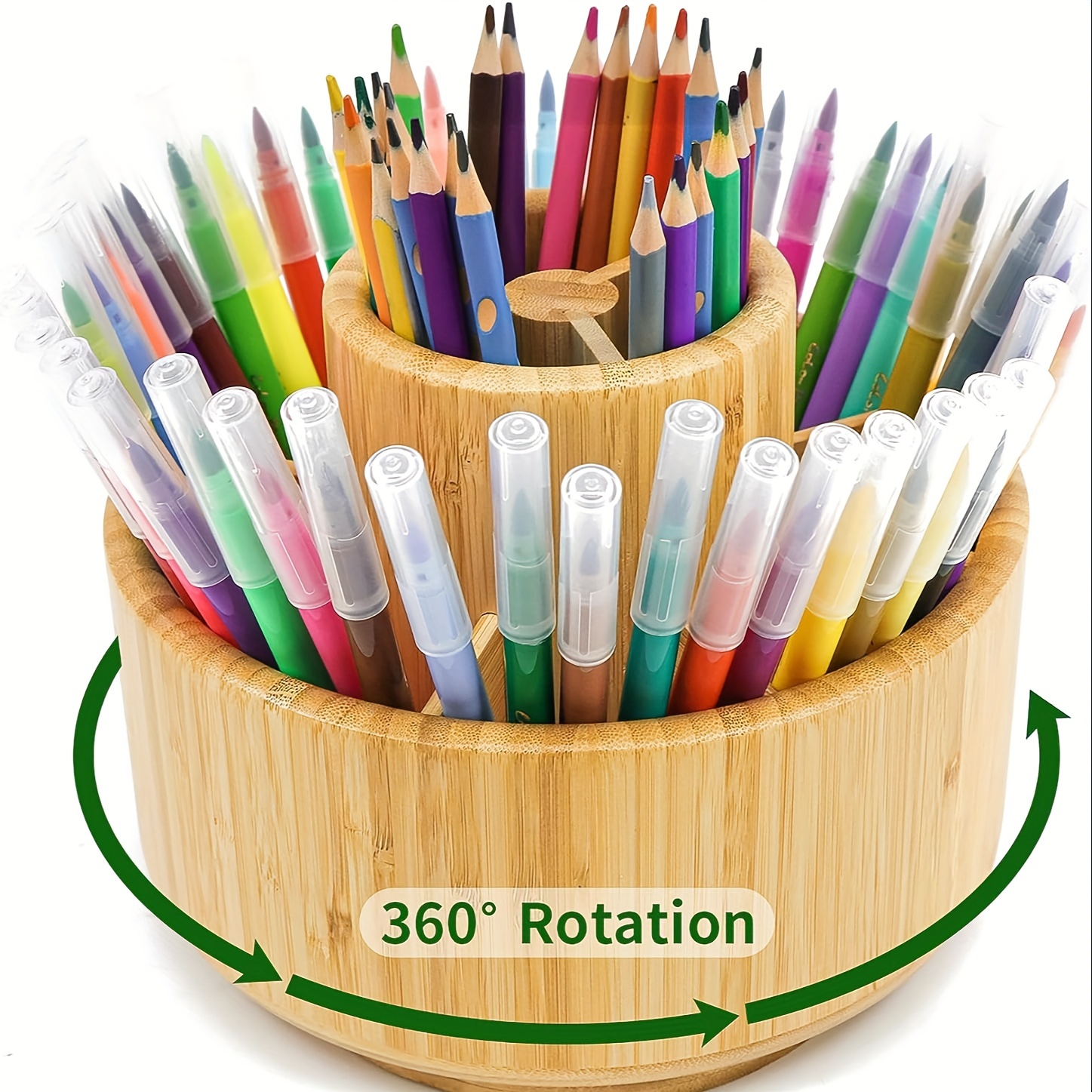 360 Degré Rotation Porte Stylo Pot À Crayons Pour Bureau - Temu Switzerland
