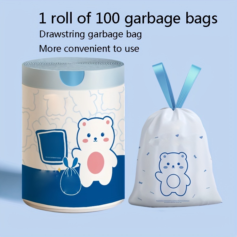 Large Drawstring Garbage Bag High Toughness Thickened - Temu