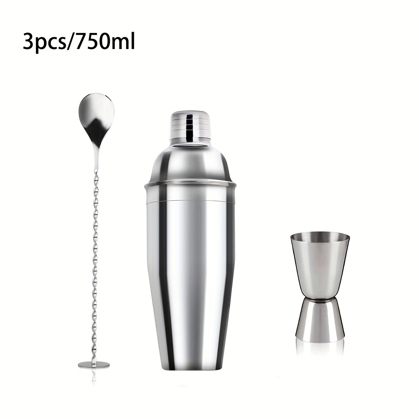stainless steel cocktail shaker home bar