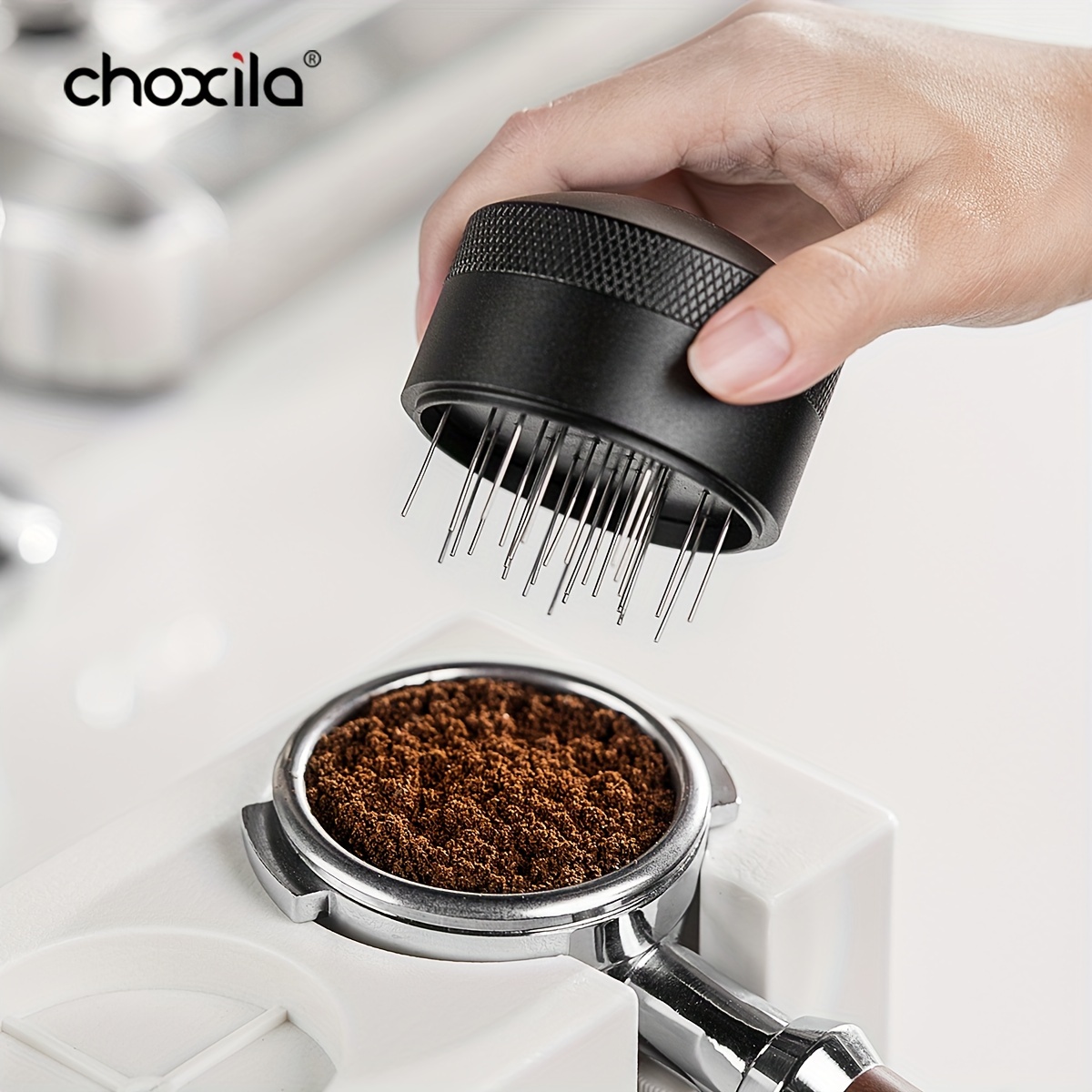 Agitador de café expreso, herramienta de agitación de café, distribución de  espresso con mango de madera natural y tipo aguja de soporte, herramienta