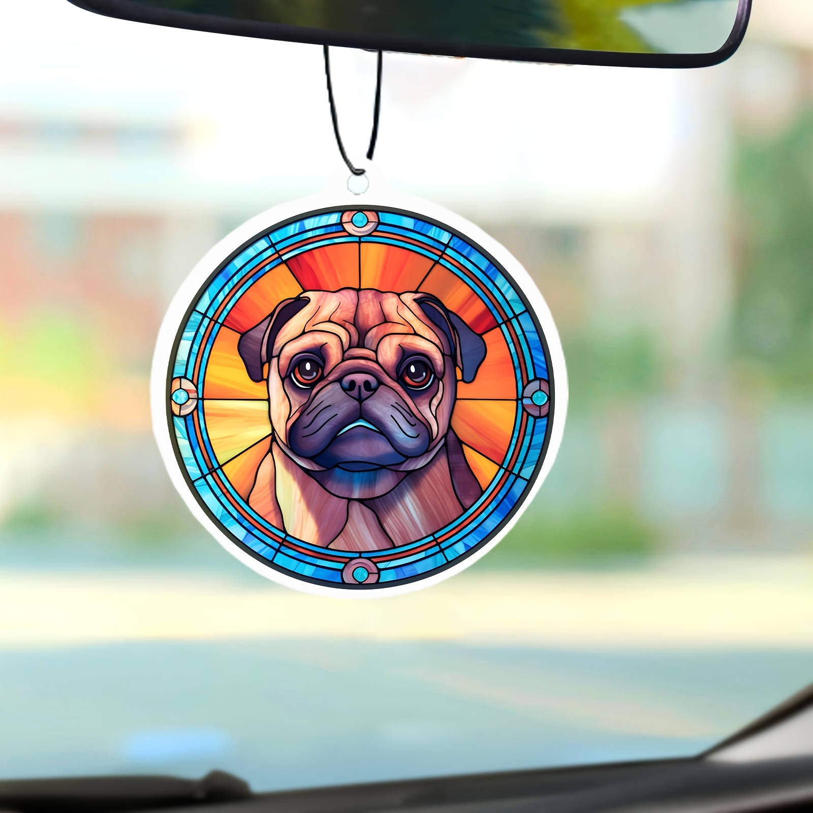 Cute Dog Pug Car Aromatherapy Car Air Fresheners Car - Temu