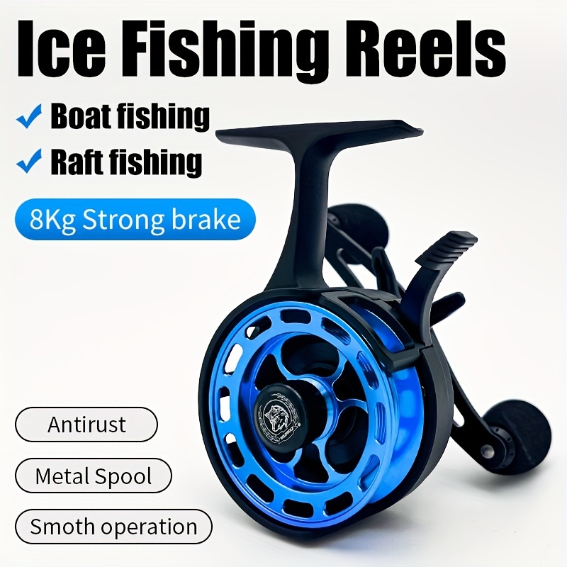 Blue Ice Fishing Reel, Left Hand Fishing Reel, Fishing Accessories