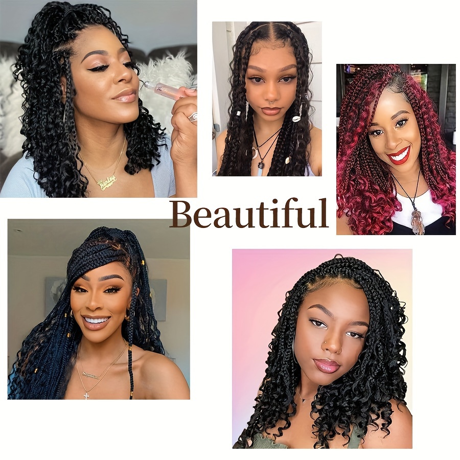Travelwant Crochet Box Braids Hair with Curly Ends Prelooped