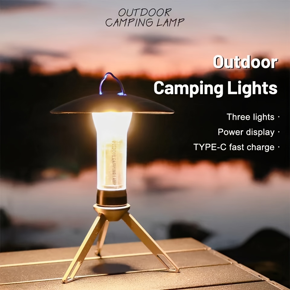 3W mini lumière de camping portable led usb rechargeable lanterne de camping  d'urgence extérieure randonnée nuit suspension lampe de tente suspendue