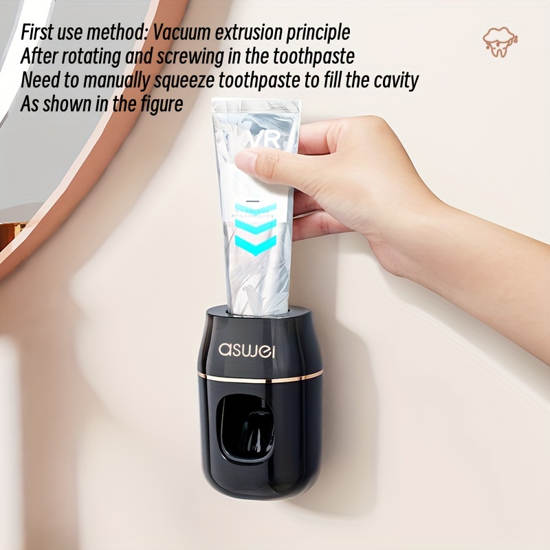 Distributore automatico di dentifricio, 2 dispenser per dentifricio,  montaggio a parete, in plastica ABS di alta qualità, bagno, maggior parte  dei