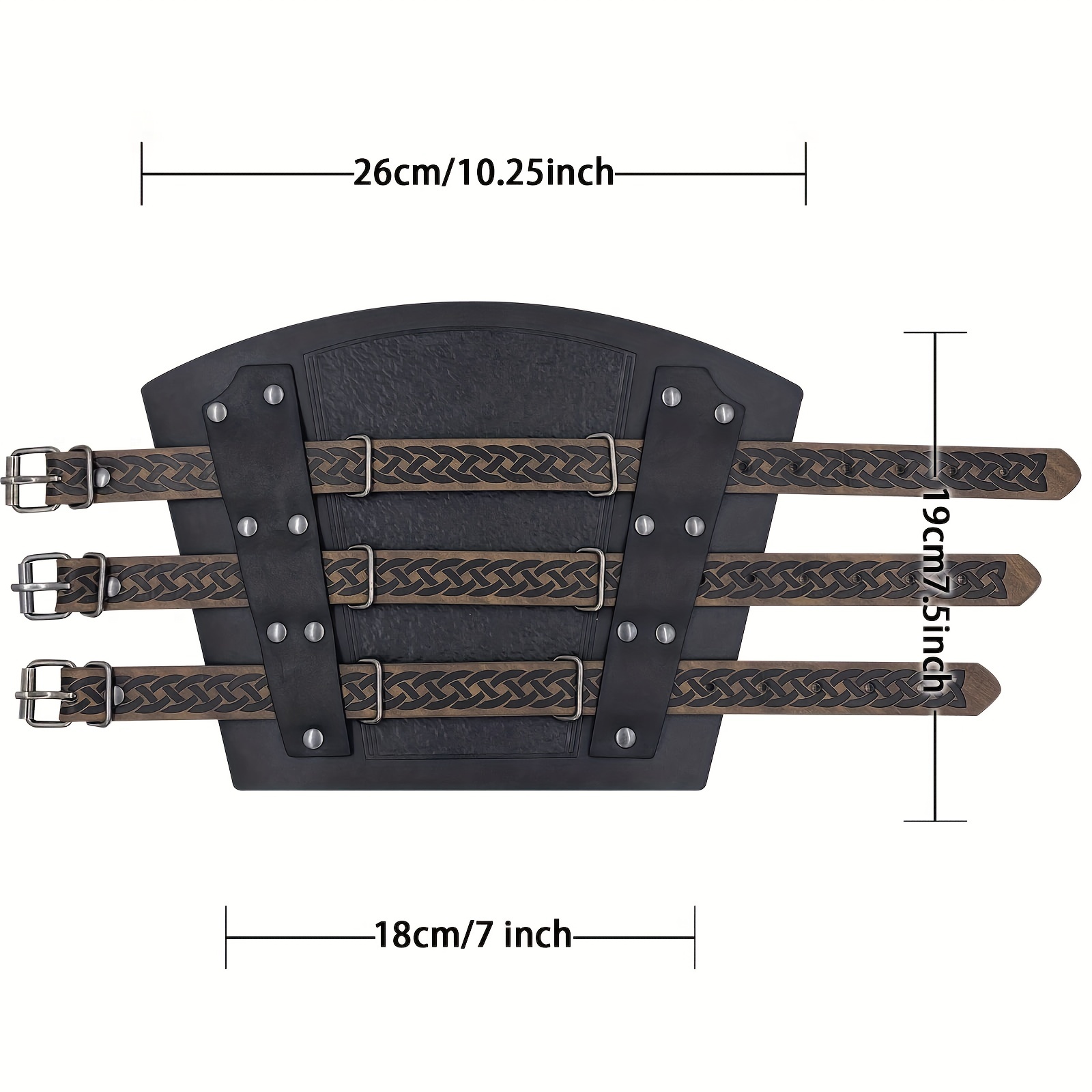 3pcs Set Mens Viking Wide Belt Vintage Faux Leather Bracers Retro Buckle  Fastening Mercenary Arm Guards Medieval Faux Leather Belt Knight Corset  Belt Larp Halloween Costume - Toys & Games - Temu Canada