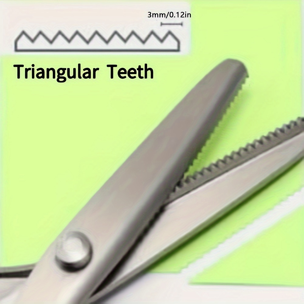 Tooth Cloth Scissors Triangular Dog tooth Serrated Tailoring - Temu