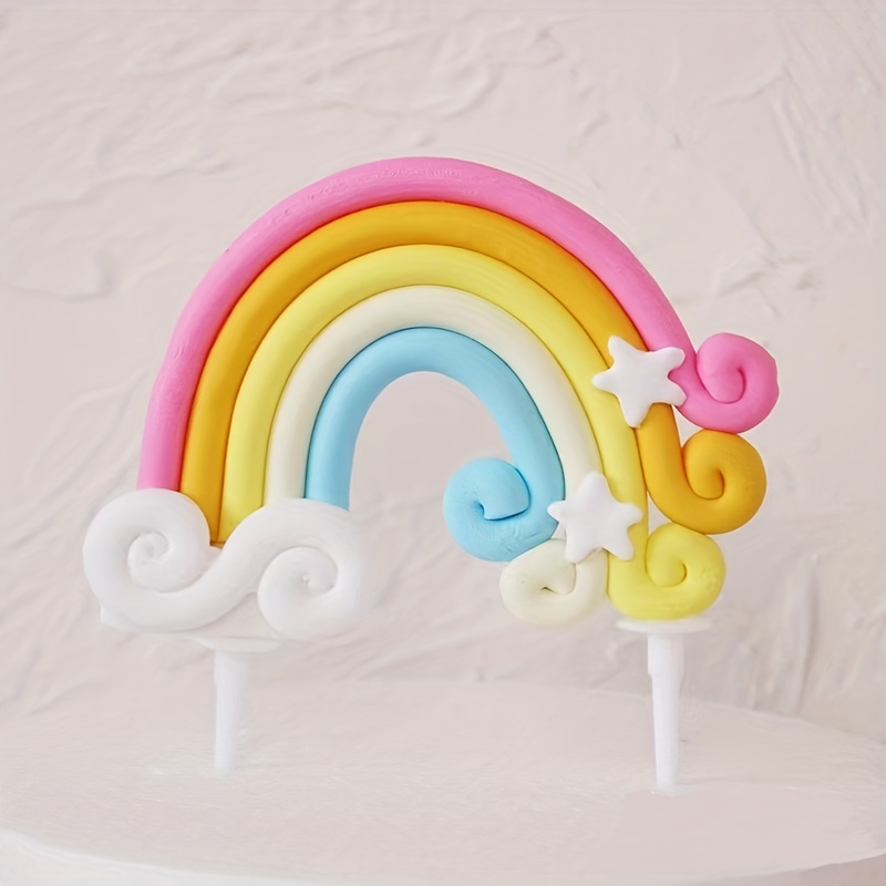 Rainbow Cake Insert Decoration Pride Theme Supplies