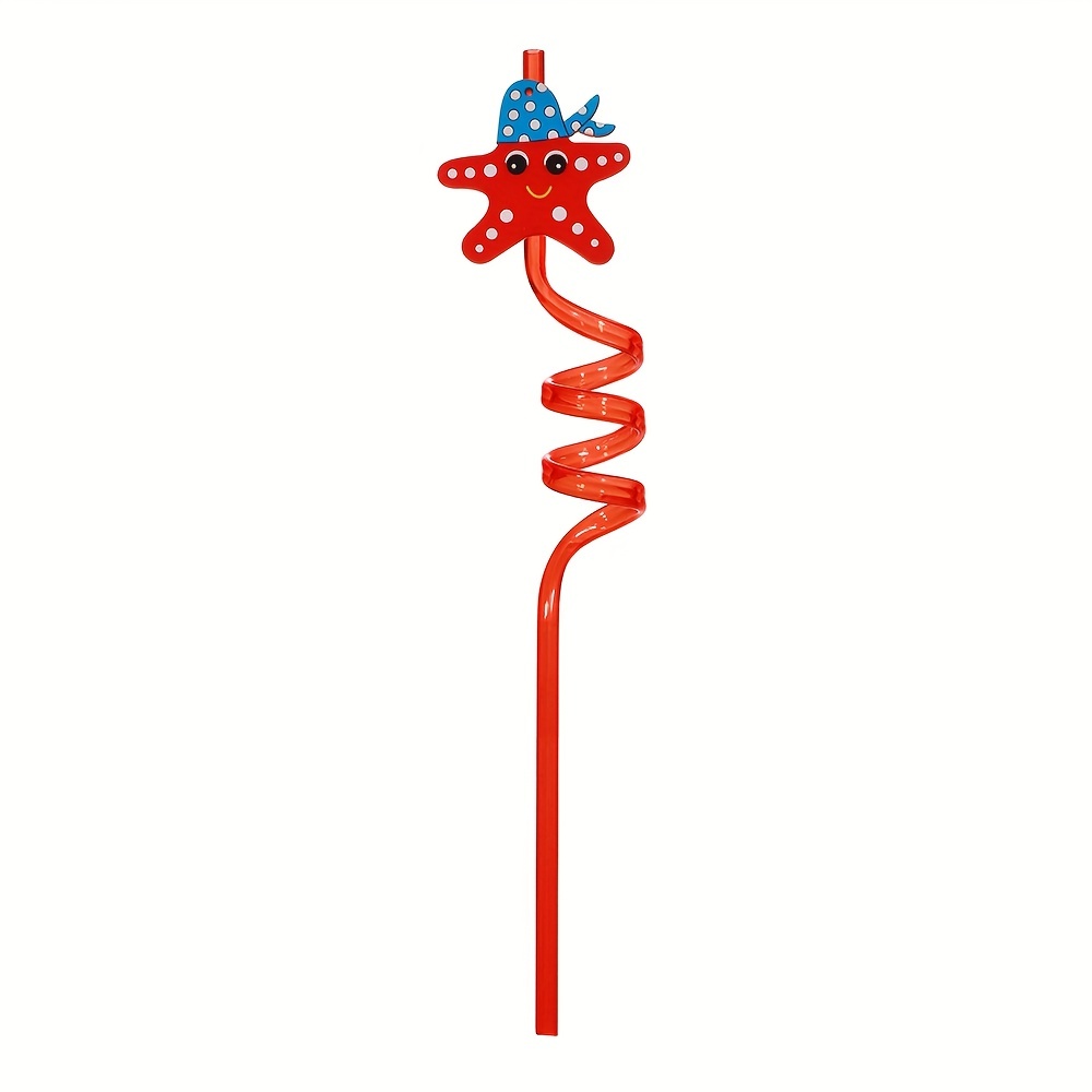 Donut Dinosaur Shark Crazy Straws Silly Twisty Plastic - Temu