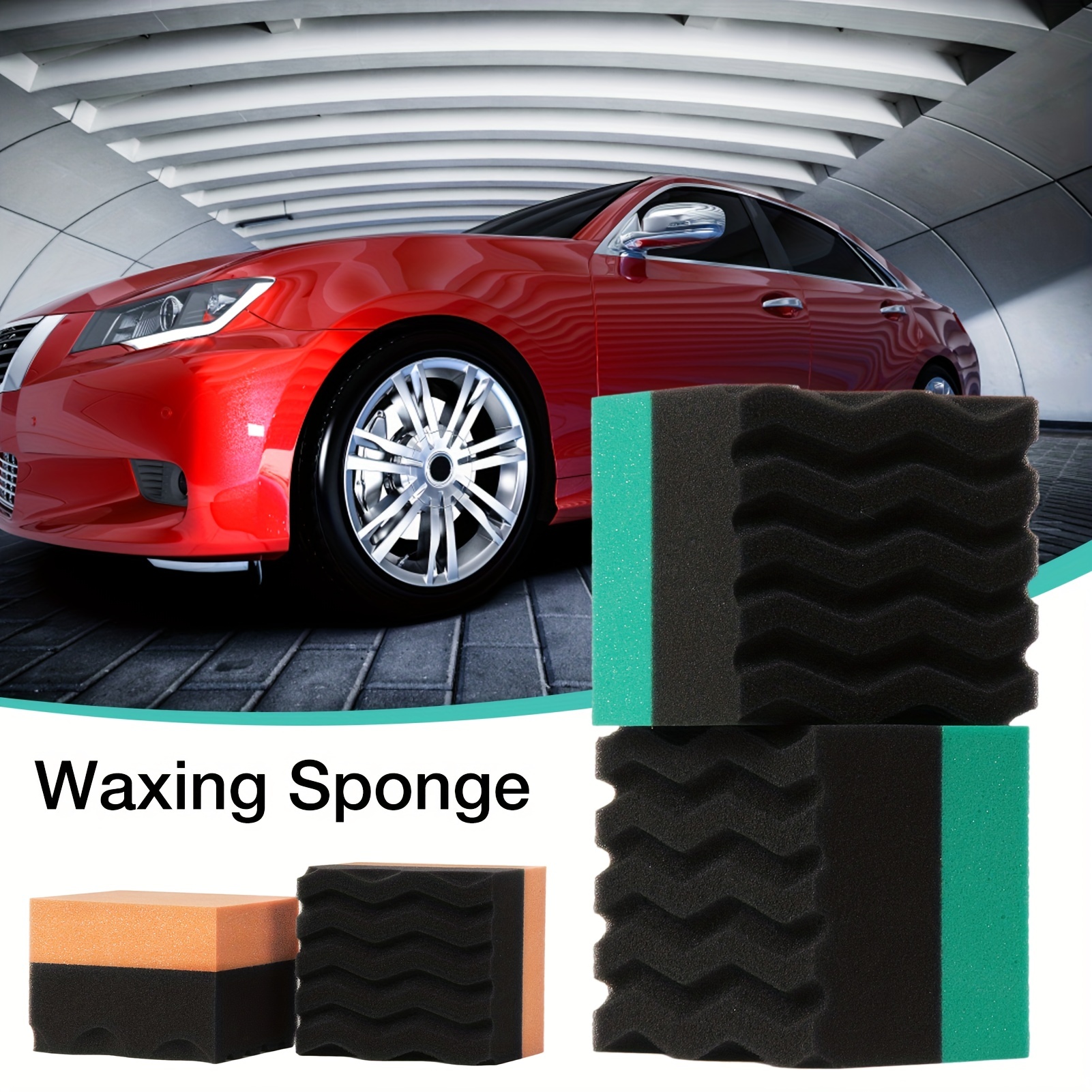 Tire Shine Wax Applicator Pad, Car Applicator PadsBlack