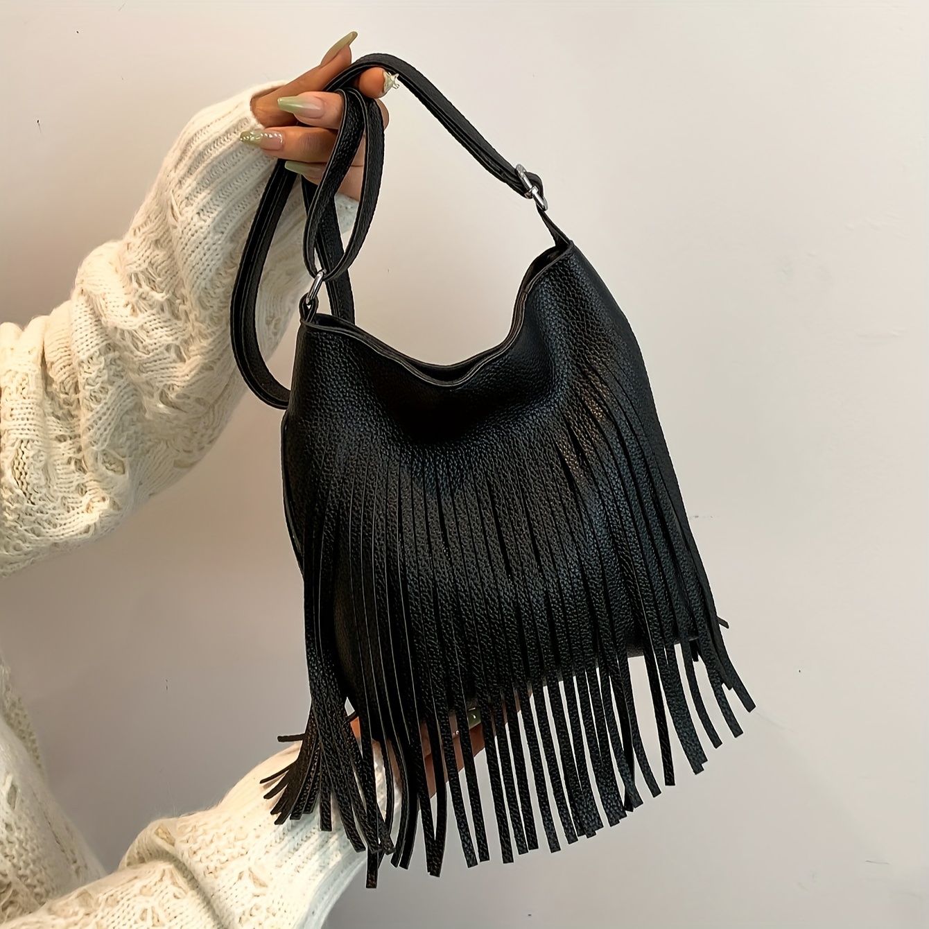 Fashion Fringed Crossbody Bag Bohemian Tassel Shoulder Bag - Temu South ...