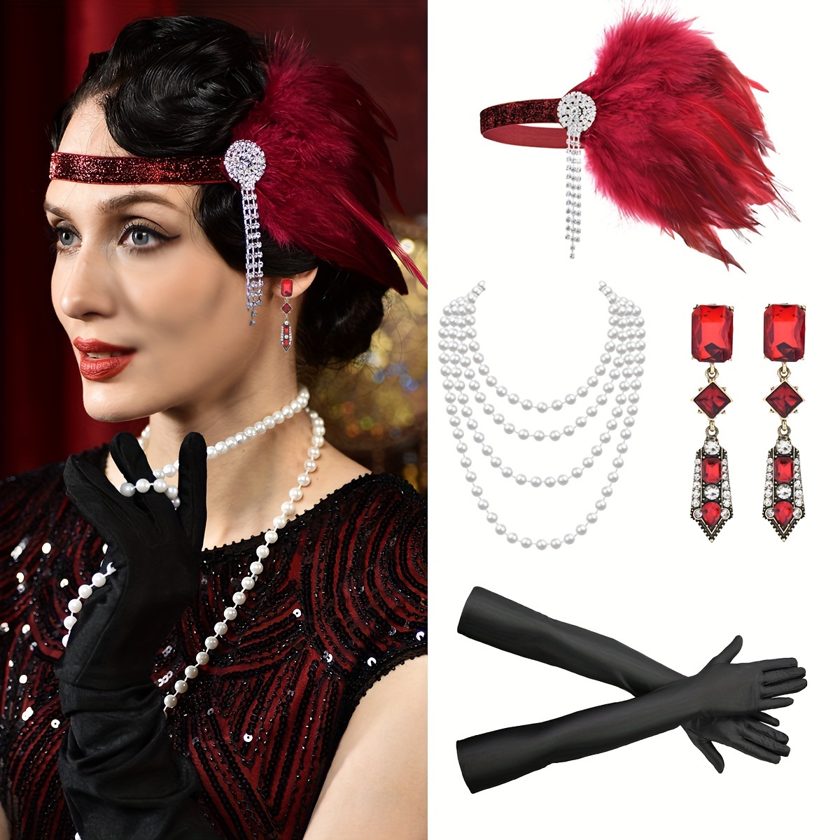 Men 1920s Great Gatsby Gangster Costume Accessories, Ideal Choice For Gifts  - Temu Switzerland