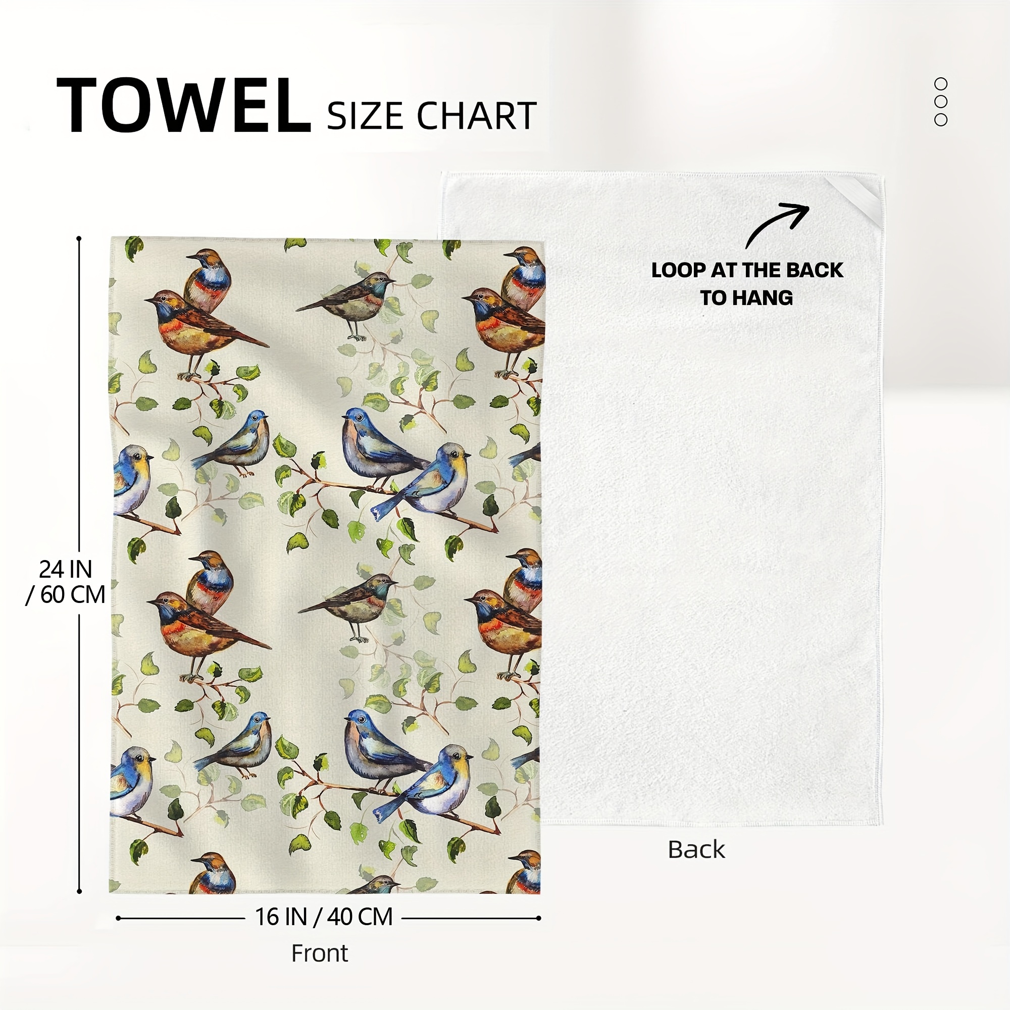 Kitchen Print Series Dish Towel Cute Kitchen Towel Soft - Temu