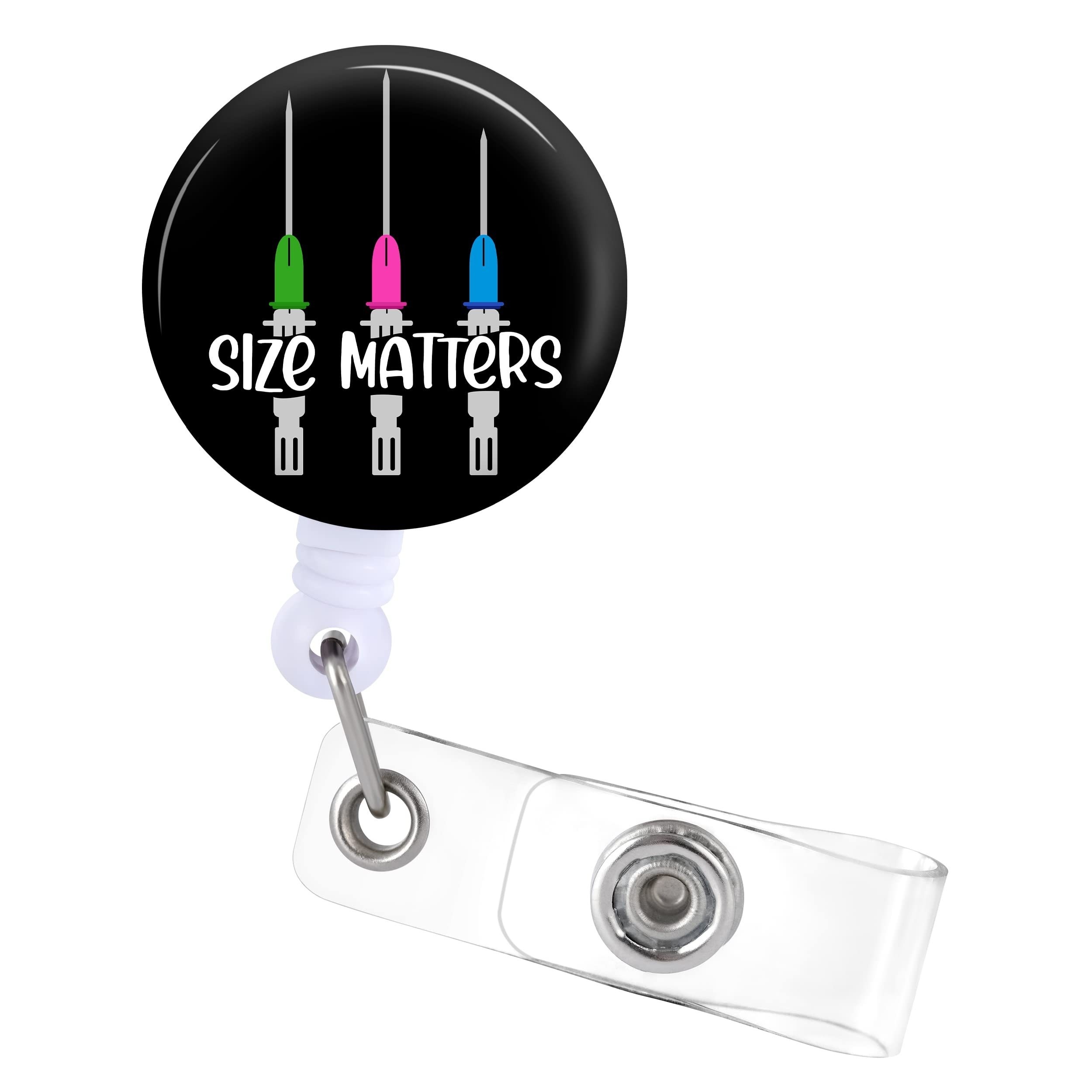 Size Matters Badge Reels Holder Retractable Phlebotomy - Temu Canada