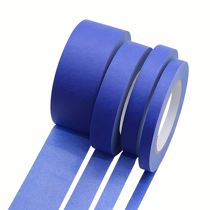 Blue Painters Tape - 0.7 Inch X 66 FT /1.2 Inch X 66 FT 1 Rolls Crepe Paper  Masking Tape, Multi-Surface Painters Tape, Paint Tape For Wall, Painting