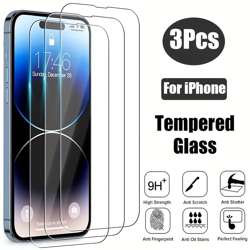 3PCS Protector de Pantalla Cristal Vidrio Templado para IPhone 11 PRO  MAX/XS Max