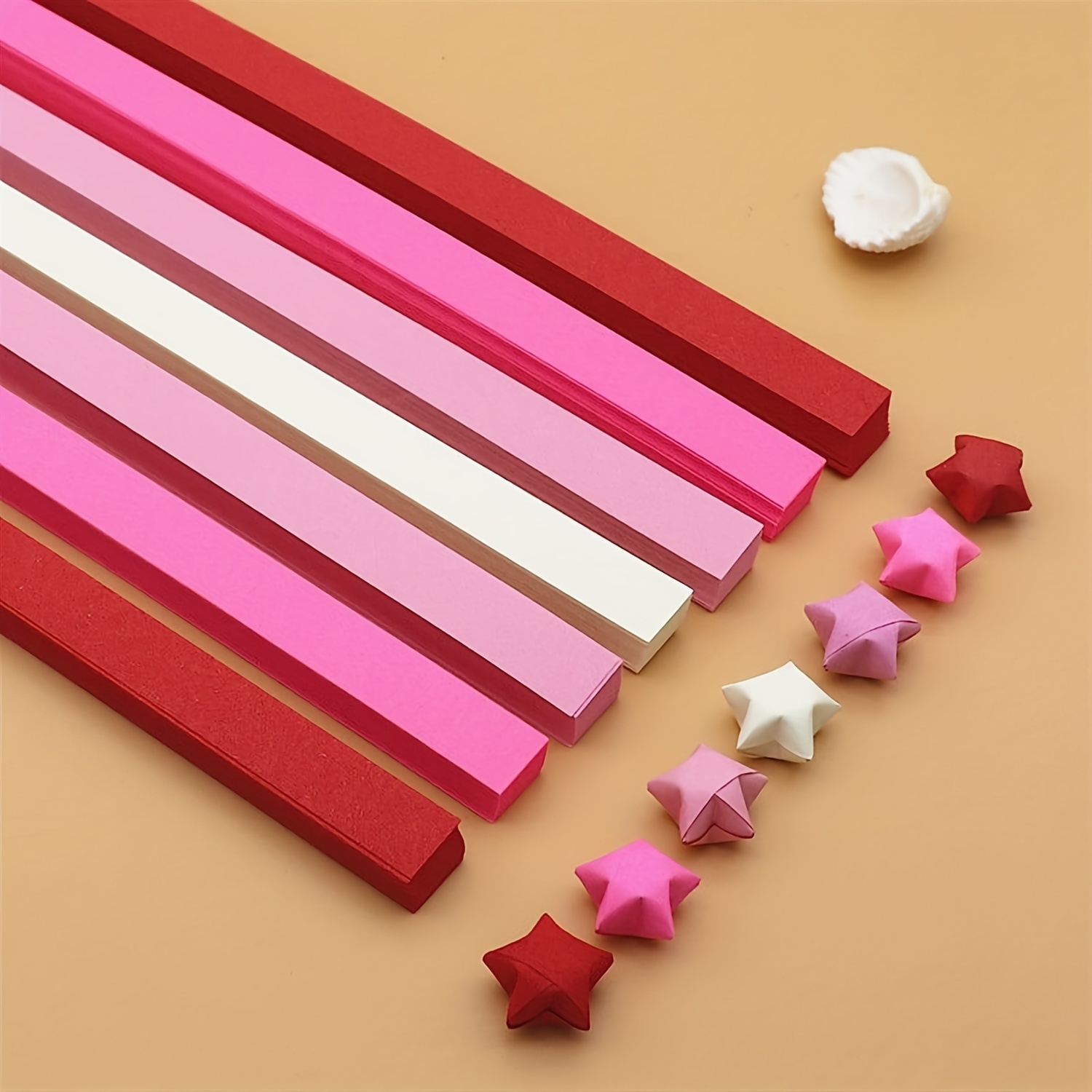 Origami Star Paper Strips Fold Lucky Star Paper Diy Homemade