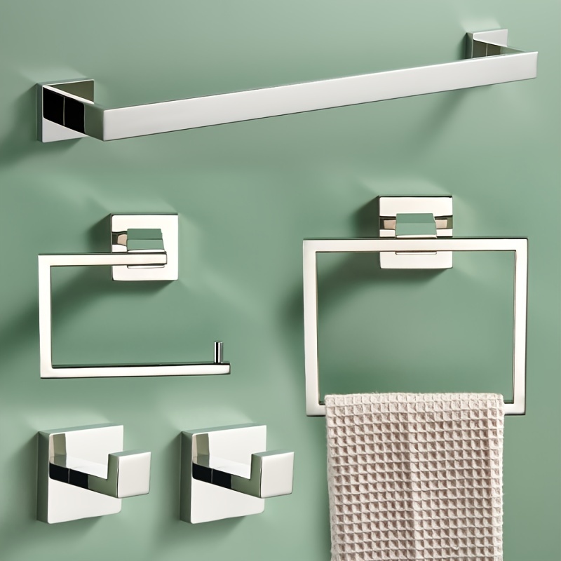 Bathroom Hardware Set Bathroom Towel Rack Set Wall Mounted - Temu