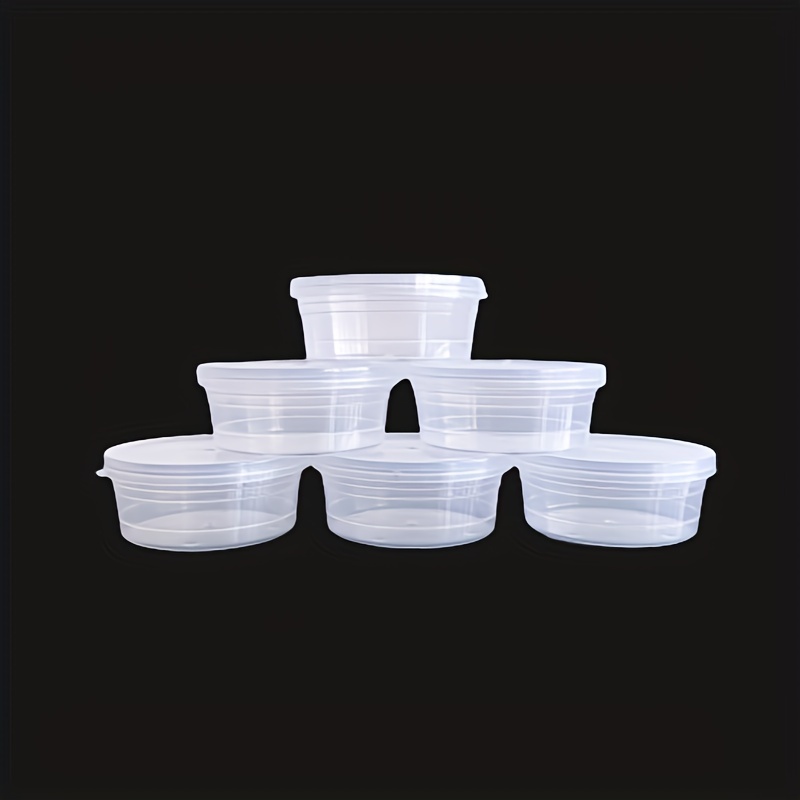 10 Pcs 30g Round Plastic Cosmetic Jar Water Proof Portable Containers