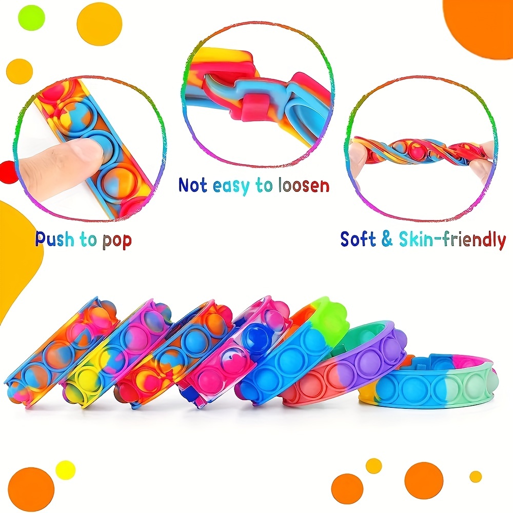 32Pcs Pop Bracelet Fidget Toy Wearable Fidget Bracelets Push Poping Bubble  Sensory Stress Relief Toys for Kids Adults - Realistic Reborn Dolls for  Sale