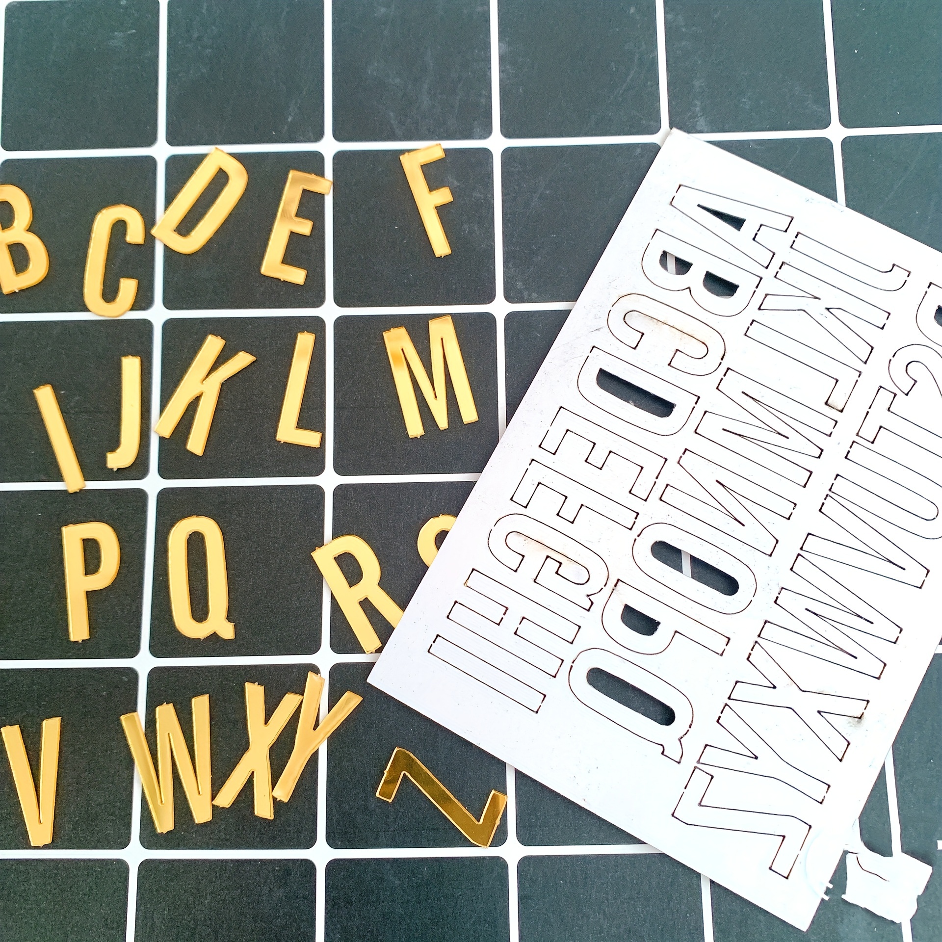 Acrylic Alphabet Cake Toppers Golden Letters For Birthday - Temu