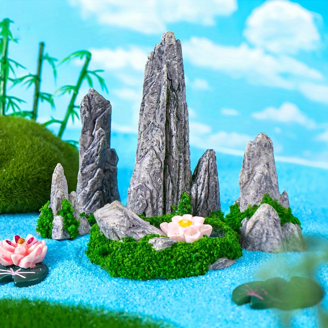 Micro Landscape Creative Simulation Mountain Water - Temu Canada