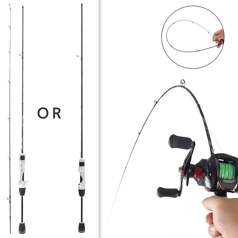 Ultra-Light Fishing Rod Carbon Fiber Spinning/Casting Lure Pole