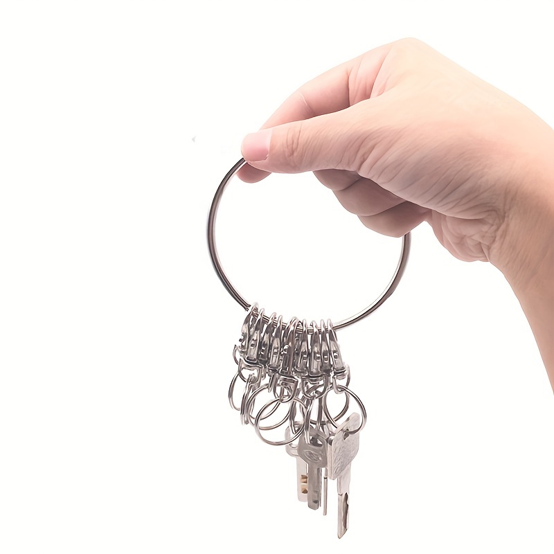Small Charm Connectors Swivel Key Ring Holder Silvery - Temu
