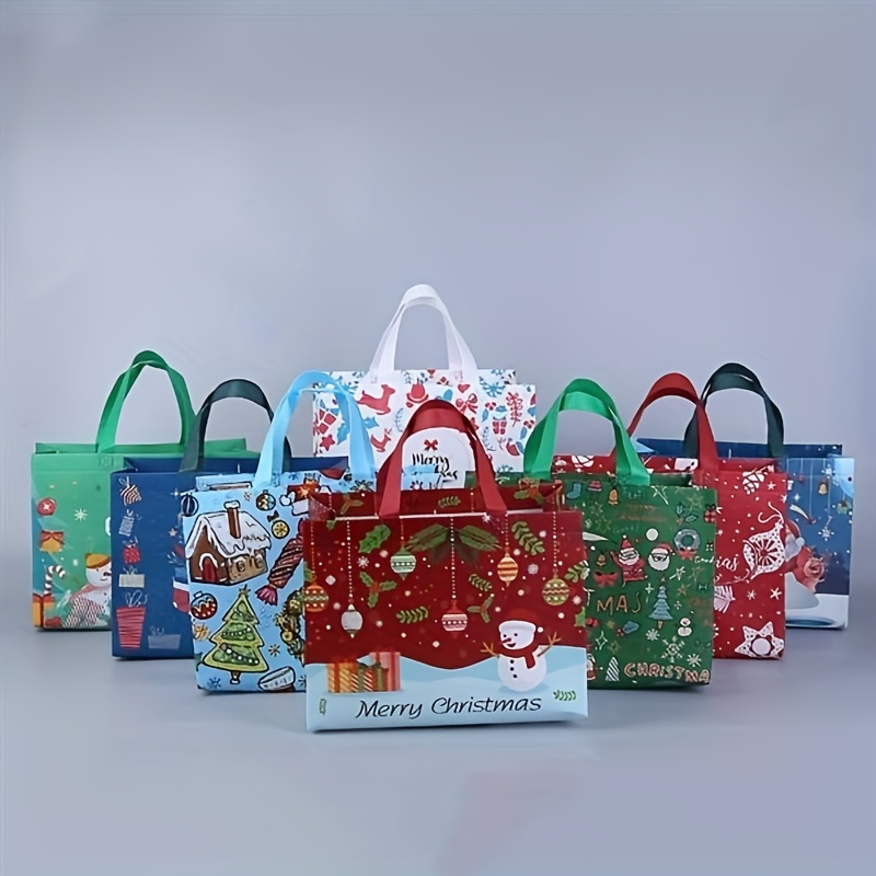 Glossy Reusable Grocery Bags Reusable Gift Bags Handles - Temu