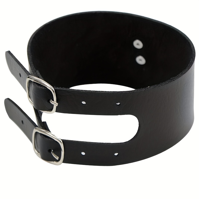 Personality PU Leather Choker Collar Necklace