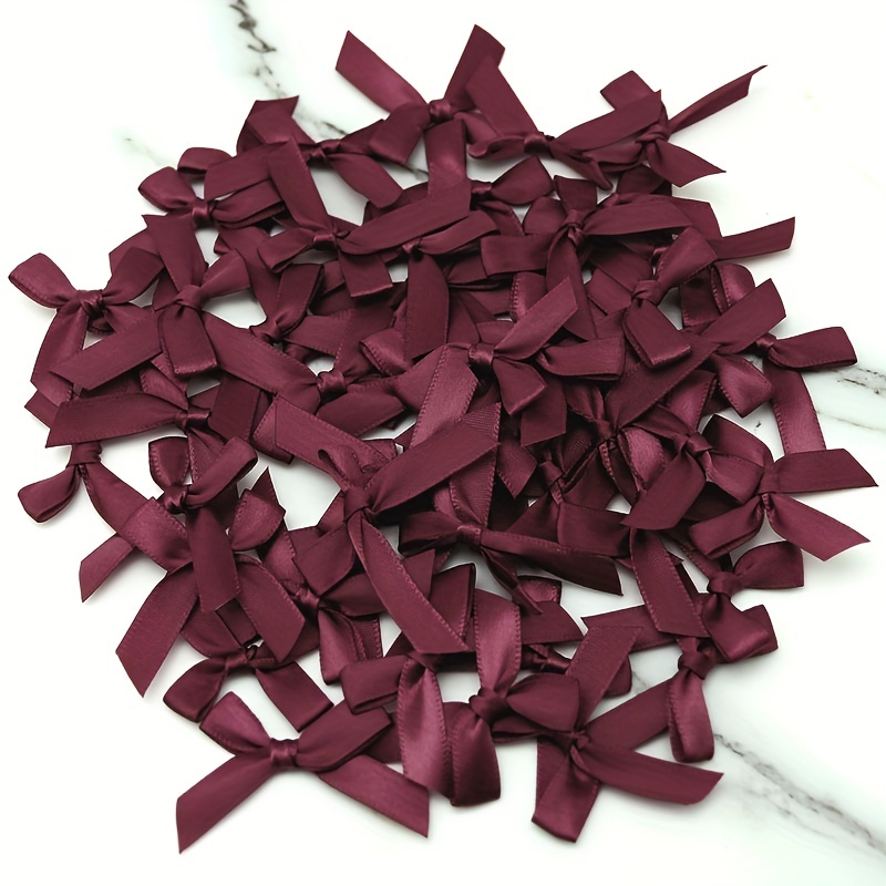 Fresh Ribbon Bows Small Size Satin Ribbon Bow Flower - Temu