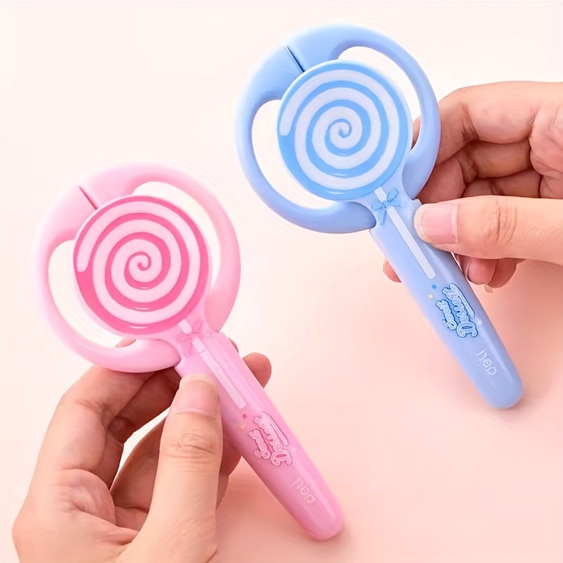 1pc Cartoon Cute Scissors For Students', Not Hurting Hands,  Multi-functional Student Scrapbook Scissors, Art Cutting Paper Knife