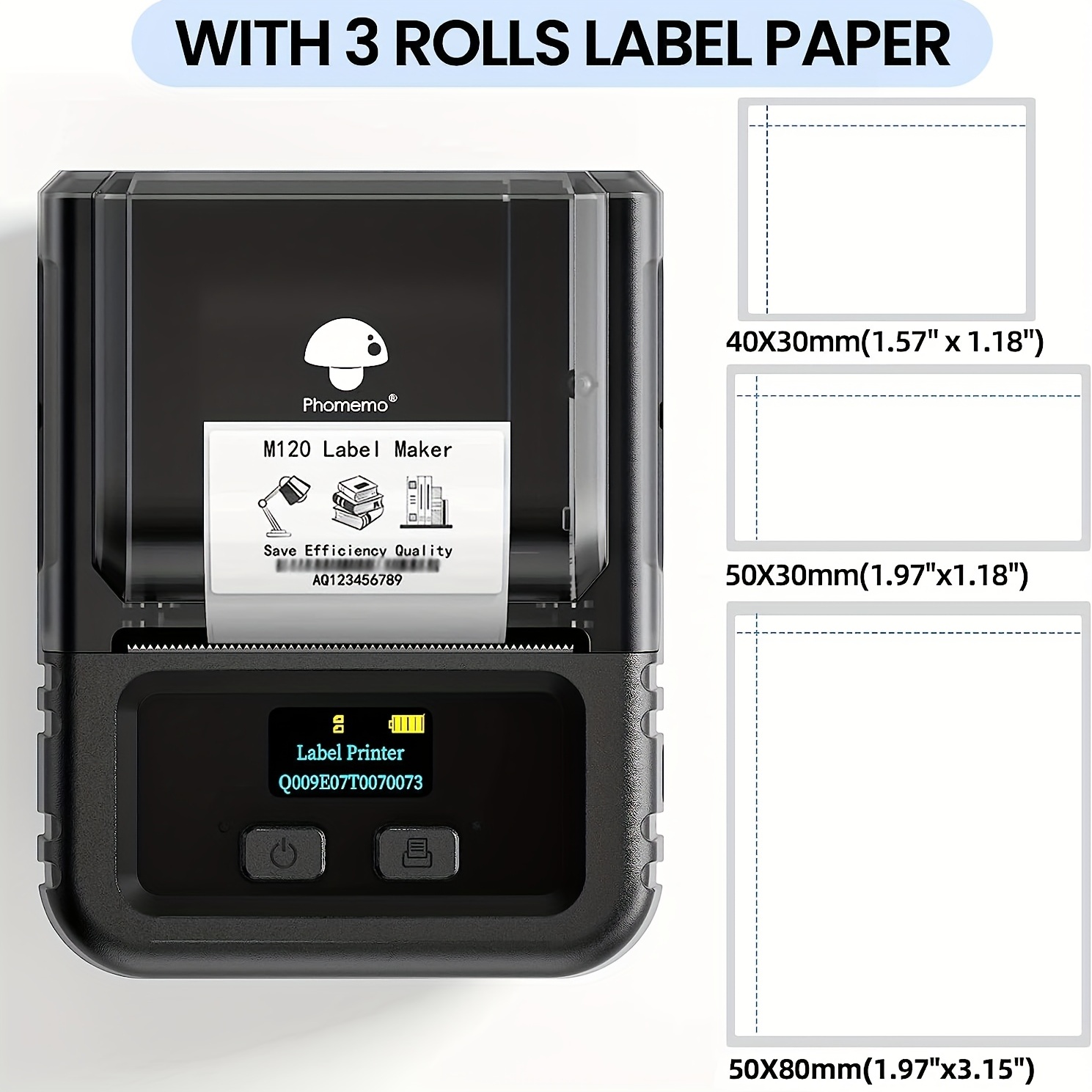 Étiqueteuses P12, imprimante thermique directe et à transfert, étiqueteuse  portable pour l'organisation, petite imprimante d'étiquettes étiqueteuse