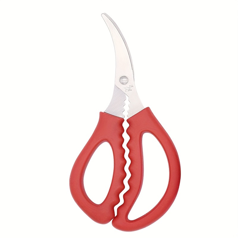 Premium Stainless Steel Seafood Scissors Perfect For Crab - Temu