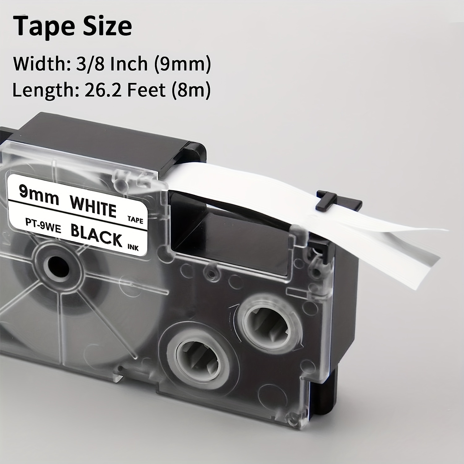Xr 9we2s Label Tape Replacement Xr9we2s Black White - Temu
