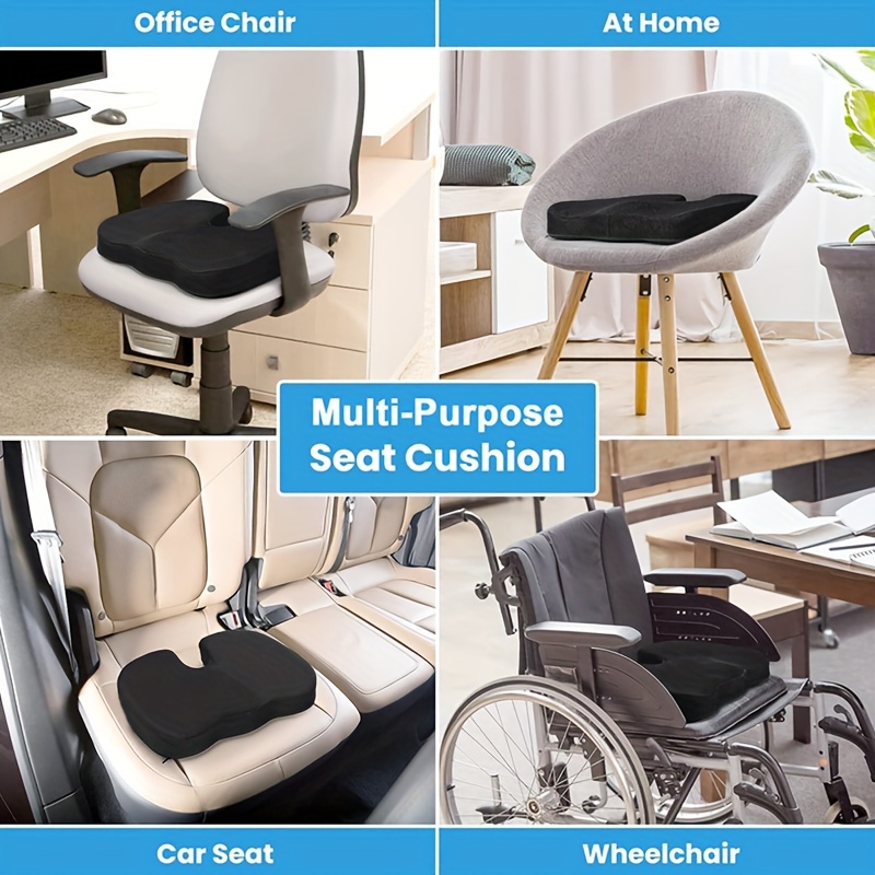 Office/car Seat Cushion Non slip Sciatica Back Coccyx - Temu