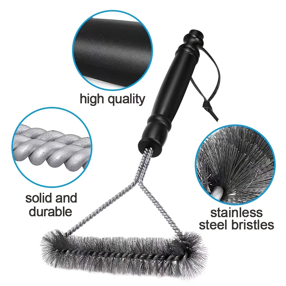 Steel Brush Cleaning Brush Long Handle Commercial Cleaning Tools Grill  Steel Brush Long Handle Grill Mesh Stainless Steel Brush Iron Brush - Temu