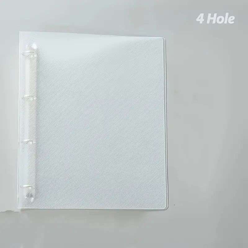 A4 Transparent Plastic Binder Punch Folder 2 Holes 3 Holes - Temu