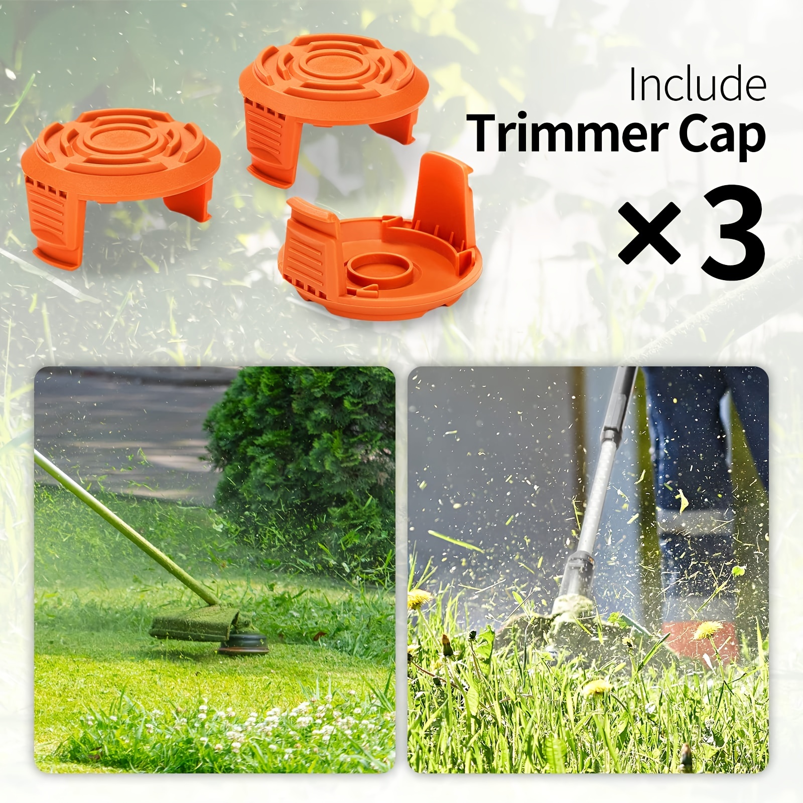 2PCS Trimmer Spool Cover Cap Lawn Mover Accessories Parkside