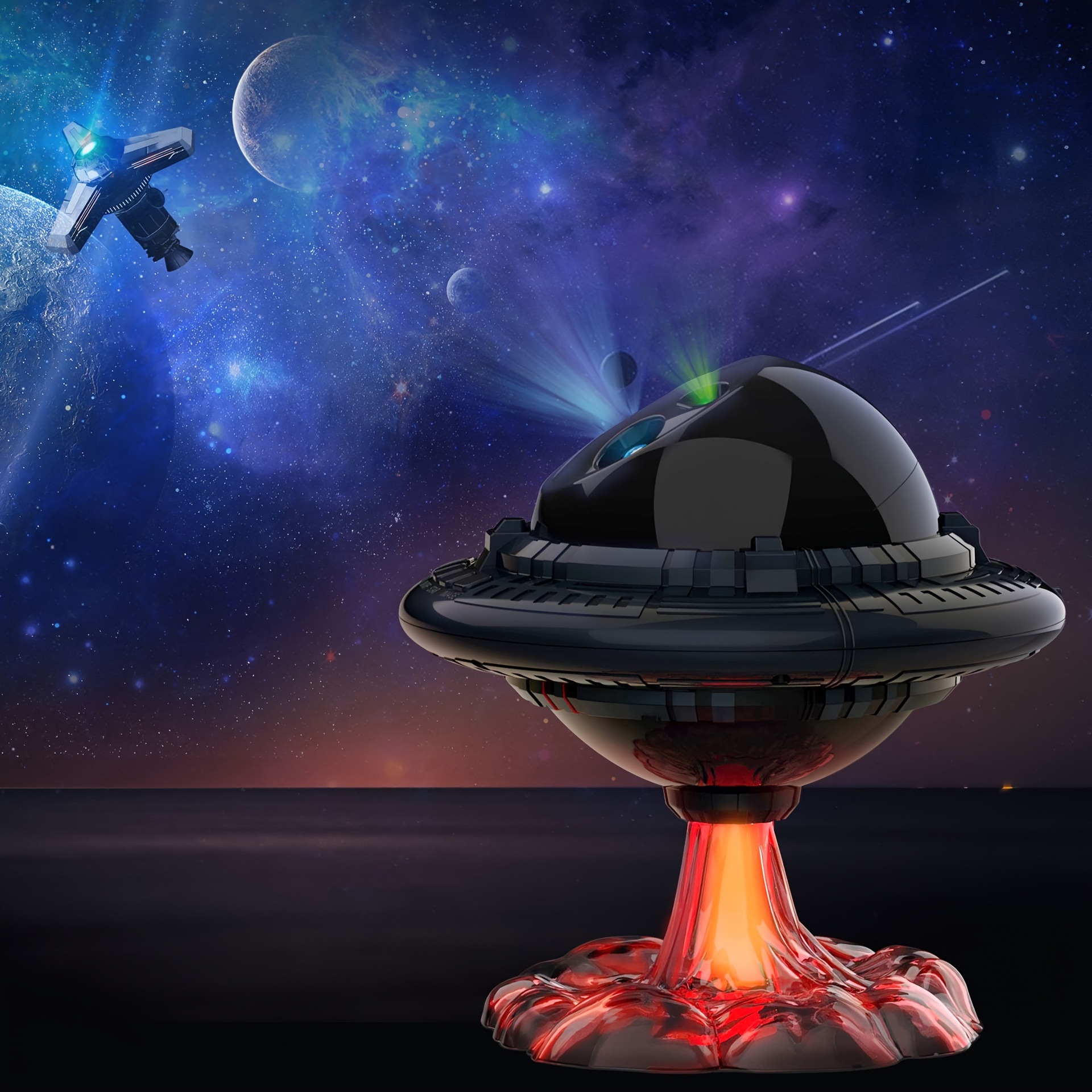 1pc Projecteur D'étoiles Galaxie Veilleuse UFO Lampe De - Temu Belgium