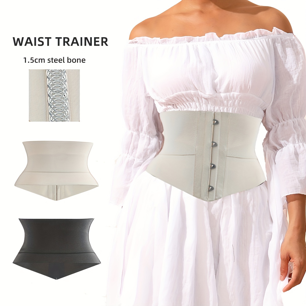 Elastic Waist Trainer Waist Trimmer Tummy Control Body - Temu