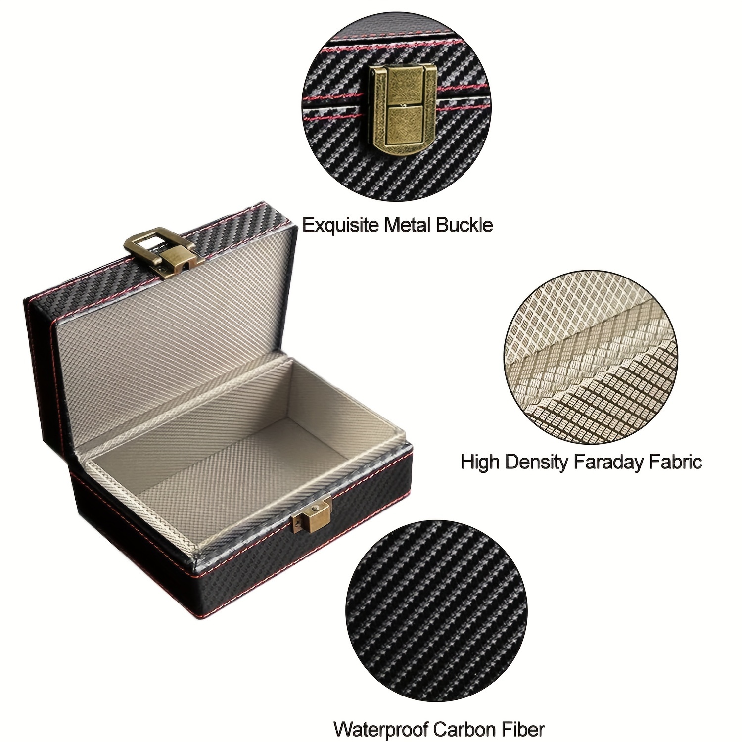 Faraday Box Car Key Signal Blocker Box, Keyless Entry RFID Blocking Car Key  Safe