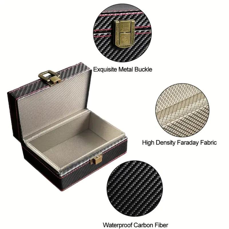 Large Faraday Key Fob Protector Box Rfid Signal - Temu