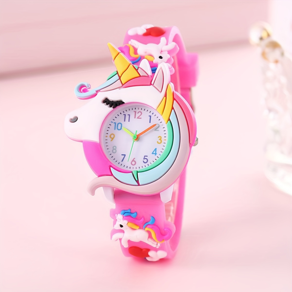 Reloj De Unicornio Para Niñas Reloj Hecho De Carton Para NiÃ±os