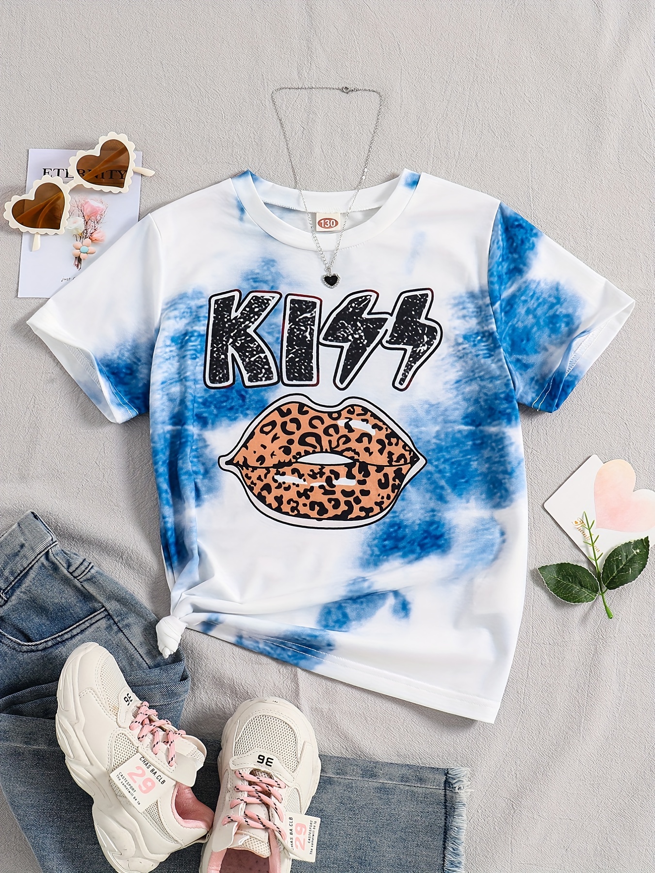 Harajuku tshirt Kiss Lip Leopard Print women tshirt O Neck funny Short  Sleeve for women kawaii summer Casual Tops girls tshirts - AliExpress