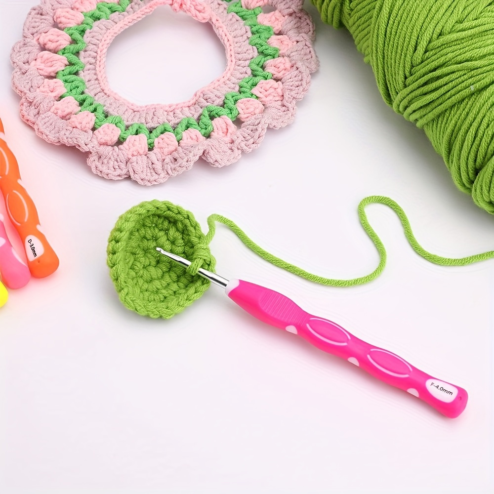 Crochet Hooks Hair Crochet Needles Ergonomic Soft Grip - Temu
