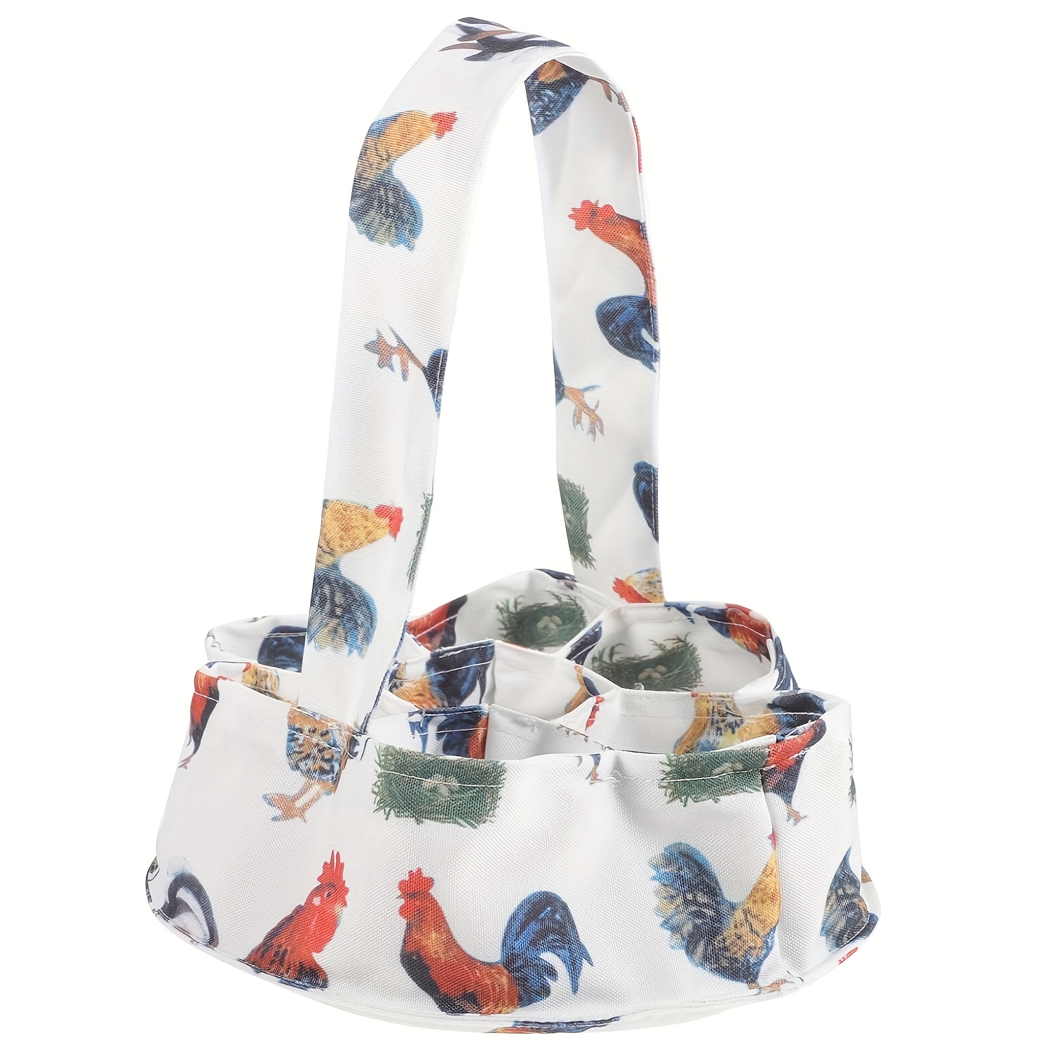 Canvas Egg Bags Fresh Egg Collecting Basket with 7 Pouches Eggs Gathering  Bag Fresh Eggs Container for Chicken Goose Egg