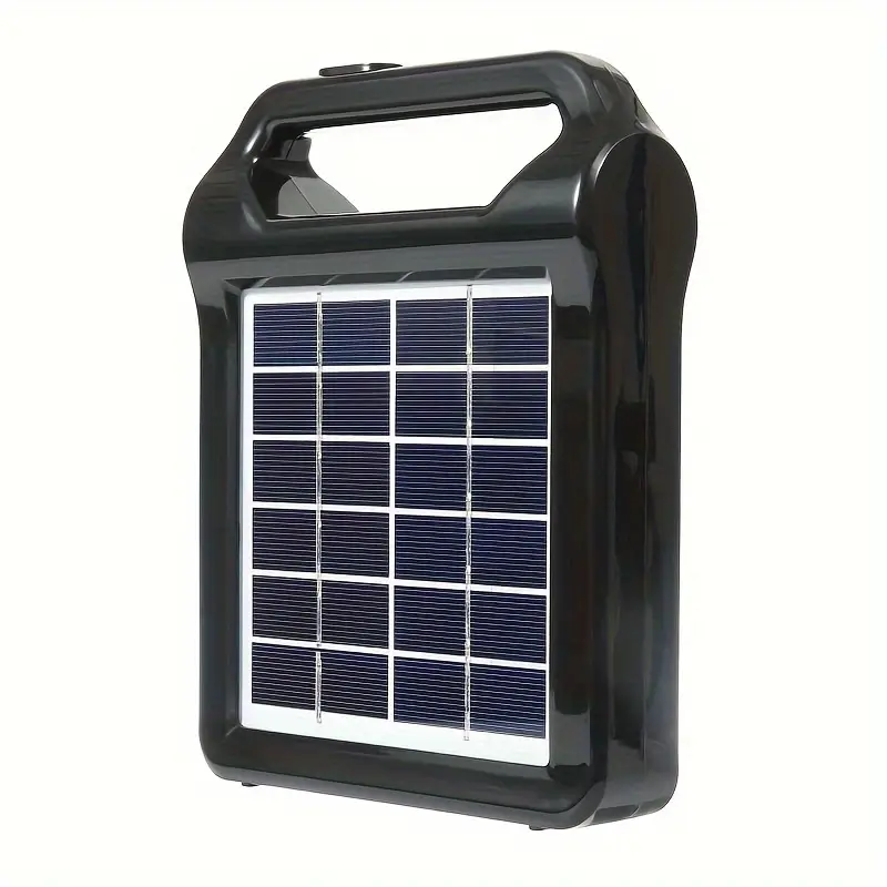 portable rechargeable solar panel power storage generator system usb charger with lamp home solar energy system kit for outdoor sports & outdoors details 7