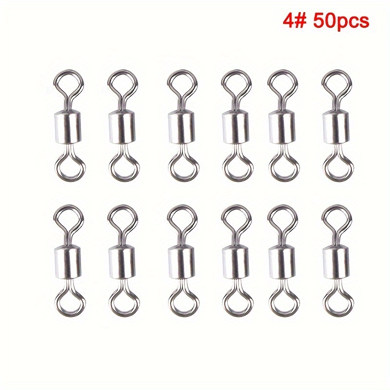 8 character Swivel Rings Fishing Lure Line Connectors Small - Temu